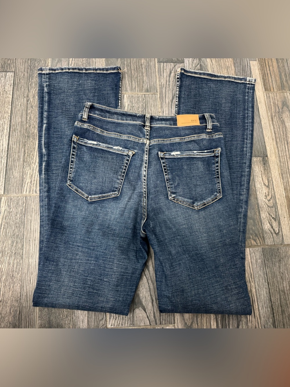 BKE Womens Billie High Rise long boot jeans - size 29 x 35.5